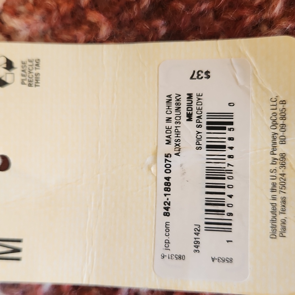 NWT a.n.a Women's Rusty Colored Multi Striped Sweater Size Medium - Picture 8 of 8